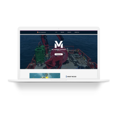 MV Marine & Diving Services website