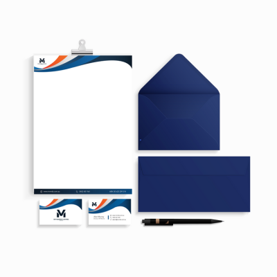 MV Marine & Diving Services custom stationery